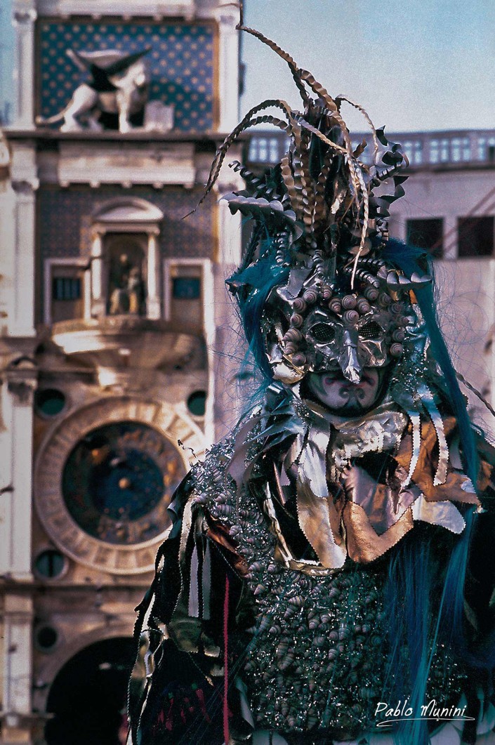 Torre dell'orologio,Carnevale di Venezia 1993. Pablo Munini Photography